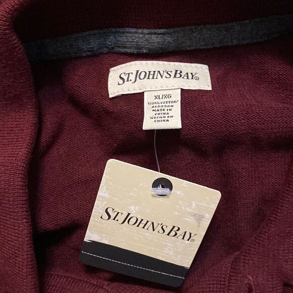 St John's Bay Autmn Burgundy sweater, size XL - Picture 3 of 3